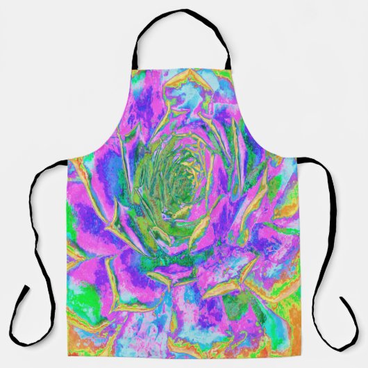 Rainbow Colors Fiesta Succulent Sedum Rosette Schürze (Vorderseite)