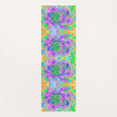 Rainbow Colors Fiesta Succulent Sedum Rosette Yogamatte (Vorderseite)