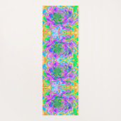 Rainbow Colors Fiesta Succulent Sedum Rosette Yogamatte (Rückseite)