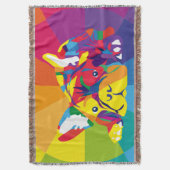 Rainbow Colors French Bulldog Decke (Vorderseite Vertikal)