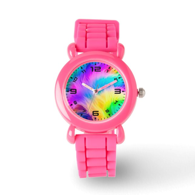 Rainbow Colors Fur Design-75293 Armbanduhr (Vorderseite)