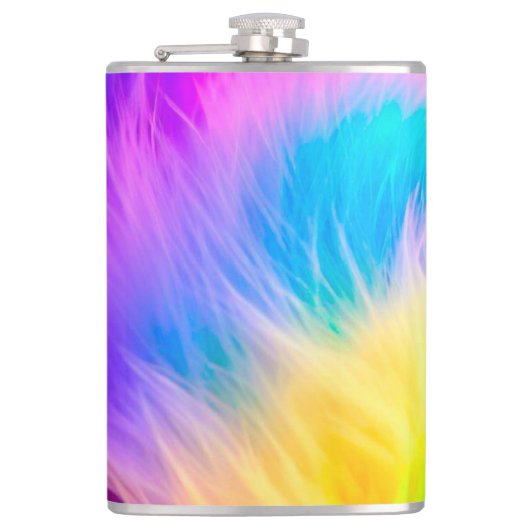 Rainbow Colors Fur Design-75293 Flachmann (Vorderseite)