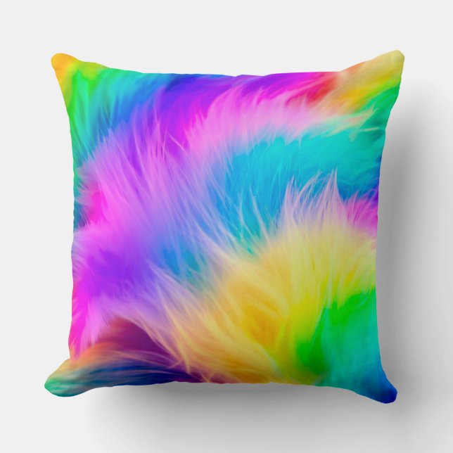 Rainbow Colors Fur Design-75293 Kissen (Vorderseite)