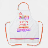 Rainbow Colors - Ganzjährig kochende Liebe Schürze (Vorderseite)