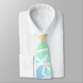 Rainbow Colors Geometric Neck Tie Krawatte (Gebunden)