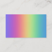 Rainbow Colors Gradient Business Cards Visitenkarte (Rückseite)