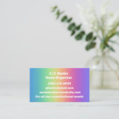 Rainbow Colors Gradient Business Cards Visitenkarte (Stehend Vorderseite)