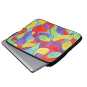 Rainbow Colors Handgezeichnetes Crayon Doodle Must Laptopschutzhülle (Vorne Knopf)