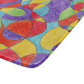 Rainbow Colors Handgezeichnetes Crayon Doodle Must Schneidebrett (Ecke)