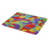 Rainbow Colors Handgezeichnetes Crayon Doodle Must Schneidebrett (Ecke)