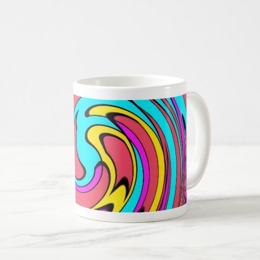Rainbow Colors In Slides Kaffeetasse (VorderseiteRechts)