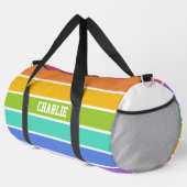 Rainbow Colors individuelle Name Duffle Bag (Rechte Ecke)