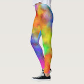 Rainbow Colors Individuelle Name Leggings (Links)