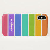 Rainbow Colors individuelle Name Telefongehäuse Case-Mate iPhone Hülle (Rückseite (Horizontal))