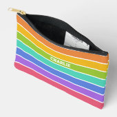 Rainbow Colors individuelle Name Zubehörtasche (Offen)