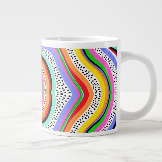 Rainbow Colors Jumbo-Tasse (Rechts)