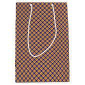 Rainbow Colors Kariert Tartan Pattern Mittlere Geschenktüte (Vorderseite)