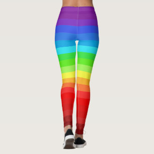 Rainbow Colors Leggings Colorful Modern Design