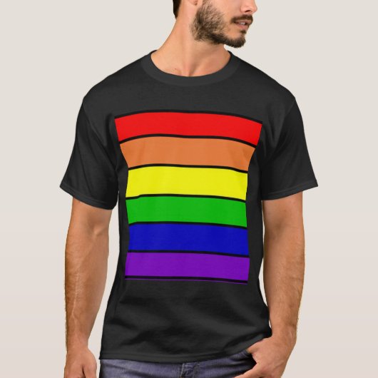 Rainbow Colors LGBT Gay/Quees Shirt (Vorderseite)