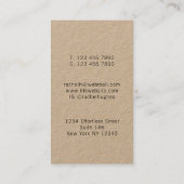 Rainbow Colors Life Coach Kraft Visitenkarte (Rückseite)