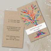 Rainbow Colors Life Coach Kraft Visitenkarte