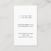 Rainbow Colors Life Coach Visitenkarte (Rückseite)