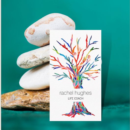 Rainbow Colors Life Coach Visitenkarte