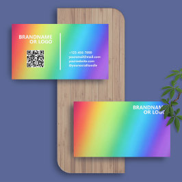 Rainbow Colors | Moderner QR-Code LGBT Visitenkarte