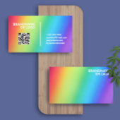 Rainbow Colors | Moderner QR-Code LGBT Visitenkarte