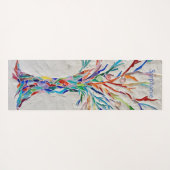 Rainbow Colors Mosaik Tree of Life Yogamatte (Rückseite (Horizontal))