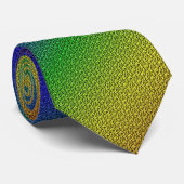 Rainbow Colors Muster Textur Look Krawatte (Gerollt)