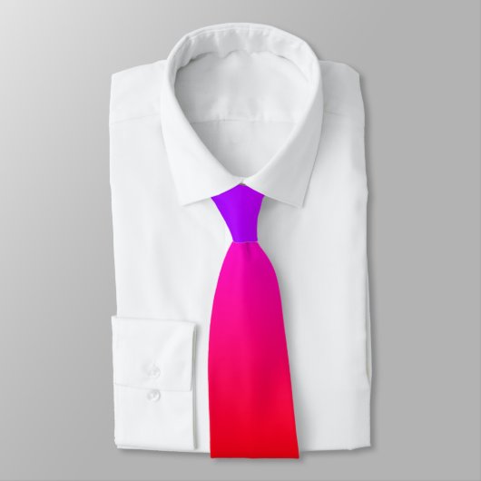 Rainbow Colors Neck Tie - Neon Krawatte (Gebunden)