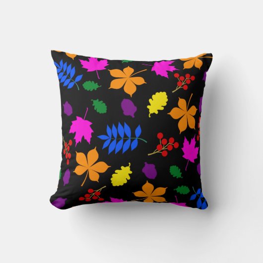 Rainbow Colors of Autumn Throw Cushion Kissen (Vorderseite)