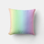 Rainbow Colors on Light Periwinkle Throw Kissen (Vorderseite)