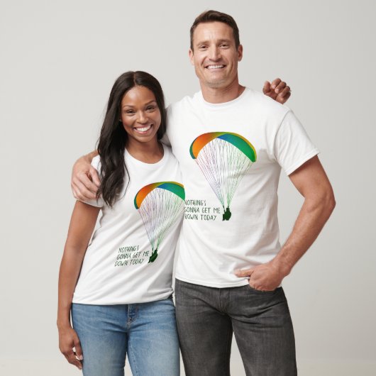 Rainbow Colors Paraglider mit Ihrem individuellen  T-Shirt (Unisex)