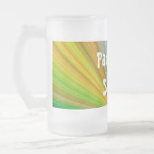 Rainbow Colors Party auf Ihrem Namen Mattglas Bierglas (Links)