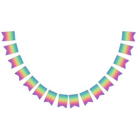Rainbow Colors Party Bunting Flags Wimpelkette (Alle)