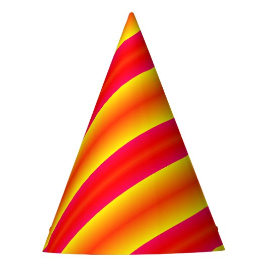 Rainbow Colors Party Hat Partyhütchen (Vorderseite)