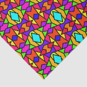 Rainbow Colors Patchwork Geometrisches Wiederholmu Seidenpapier (Ausschnitt)