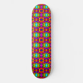 Rainbow Colors Patchwork Geometrisches Wiederholmu Skateboard (Vorderseite)