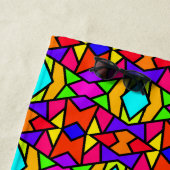 Rainbow Colors Patchwork Geometrisches Wiederholmu Strandtuch (Beispiel)
