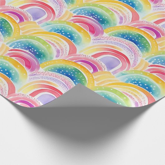  Rainbow Colors Pattern  Geschenkpapier (Ecke)