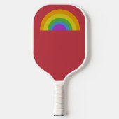 Rainbow Colors Personalisiert Pickleball Schläger (Rückseite)