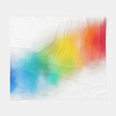 Rainbow Colors Pink Red Blue Lila Yellow Green Fleecedecke (Vorderseite (Horizontal))