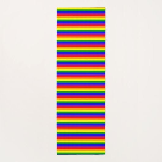 Rainbow Colors Pride Flag LGBTQIA+ Yogamatte (Rückseite)