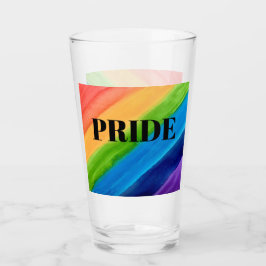 Rainbow Colors Pride Glass Cup Glas