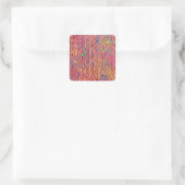 Rainbow Colors Quadratischer Aufkleber (Tasche)