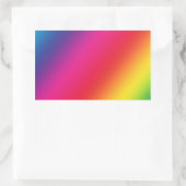 Rainbow Colors Rectangle Sticker (Tasche)