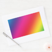 Rainbow Colors Rectangle Sticker (Umschlag)