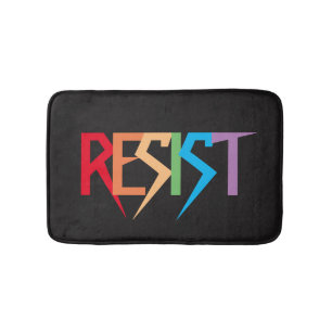Rainbow Colors Resist Bath Mat Badematte